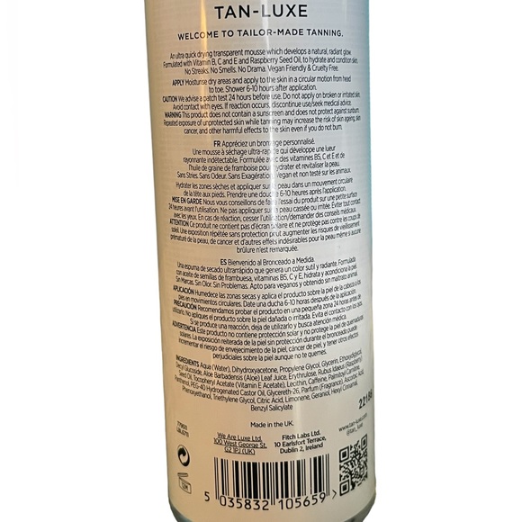 🔥🔥🔥Tan Luxe HYDRA MOUSSE Medium/Dark Self Tanner - Picture 3 of 4